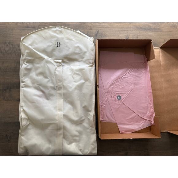 BHLDN Anthropologie Liesel Gown Lace Reversible Ivory/Nude Lining US 14 NWT - Picture 8 of 12